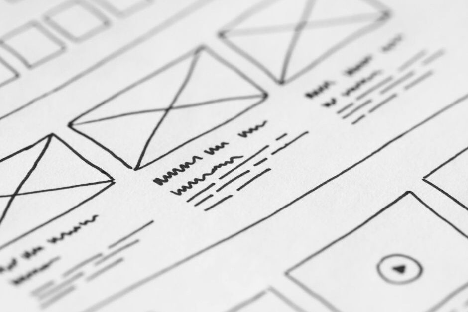 A wire frame drawn by hand